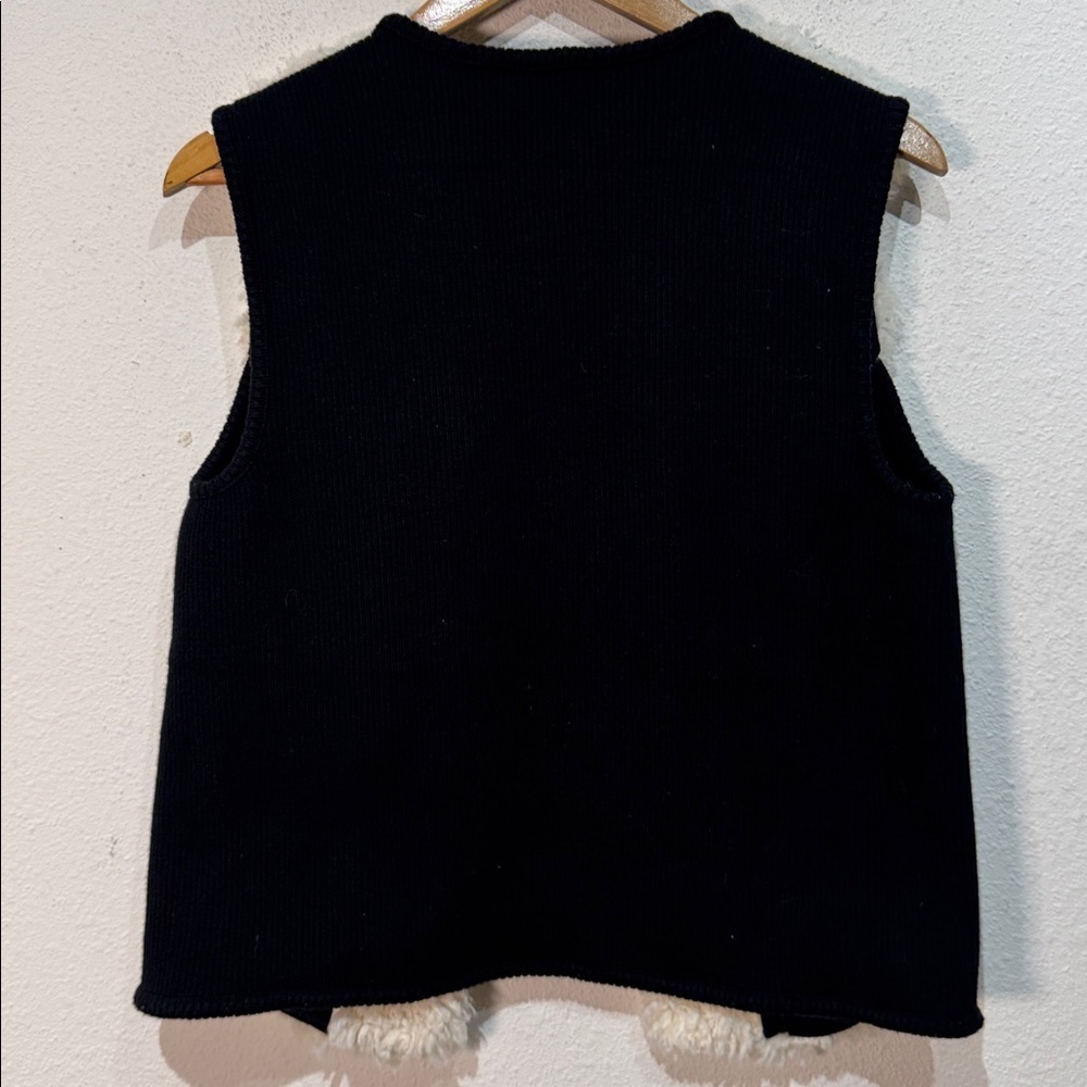 Plenty by Tracy Reese Cream and Black Textured Vest size Medium - Picture 3 of 7